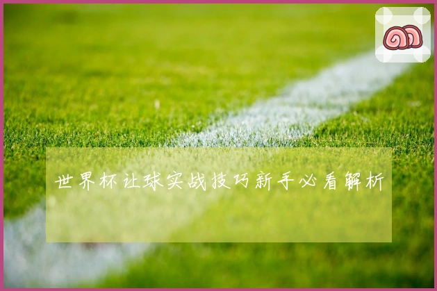 世界杯让球实战技巧新手必看解析