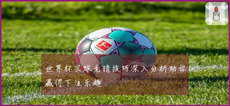 世界杯买球竞猜技巧深入分析助你赢得下注乐趣